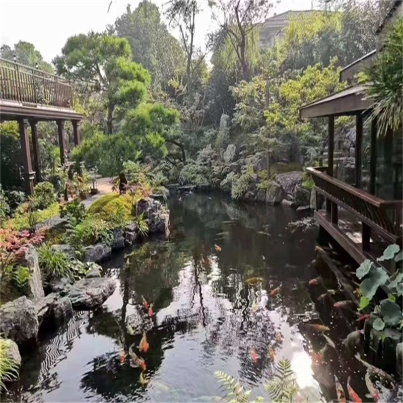 烟台庭院假山鱼池样式